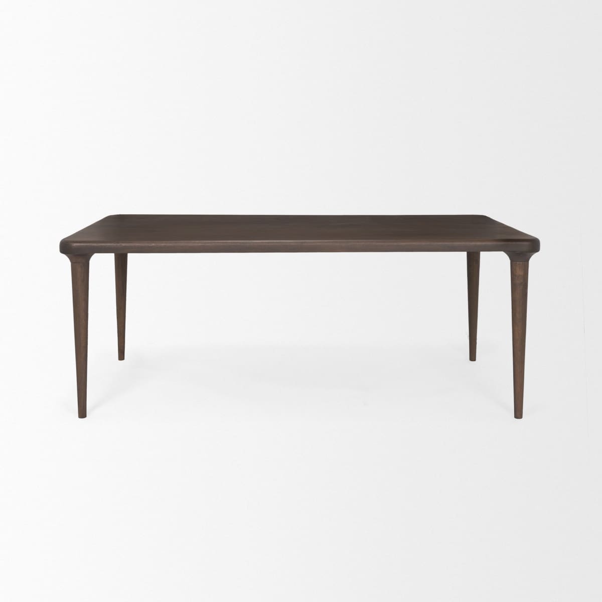 Suvan Dining Table Medium-Dark Brown Wood | 72’’ - dining-table