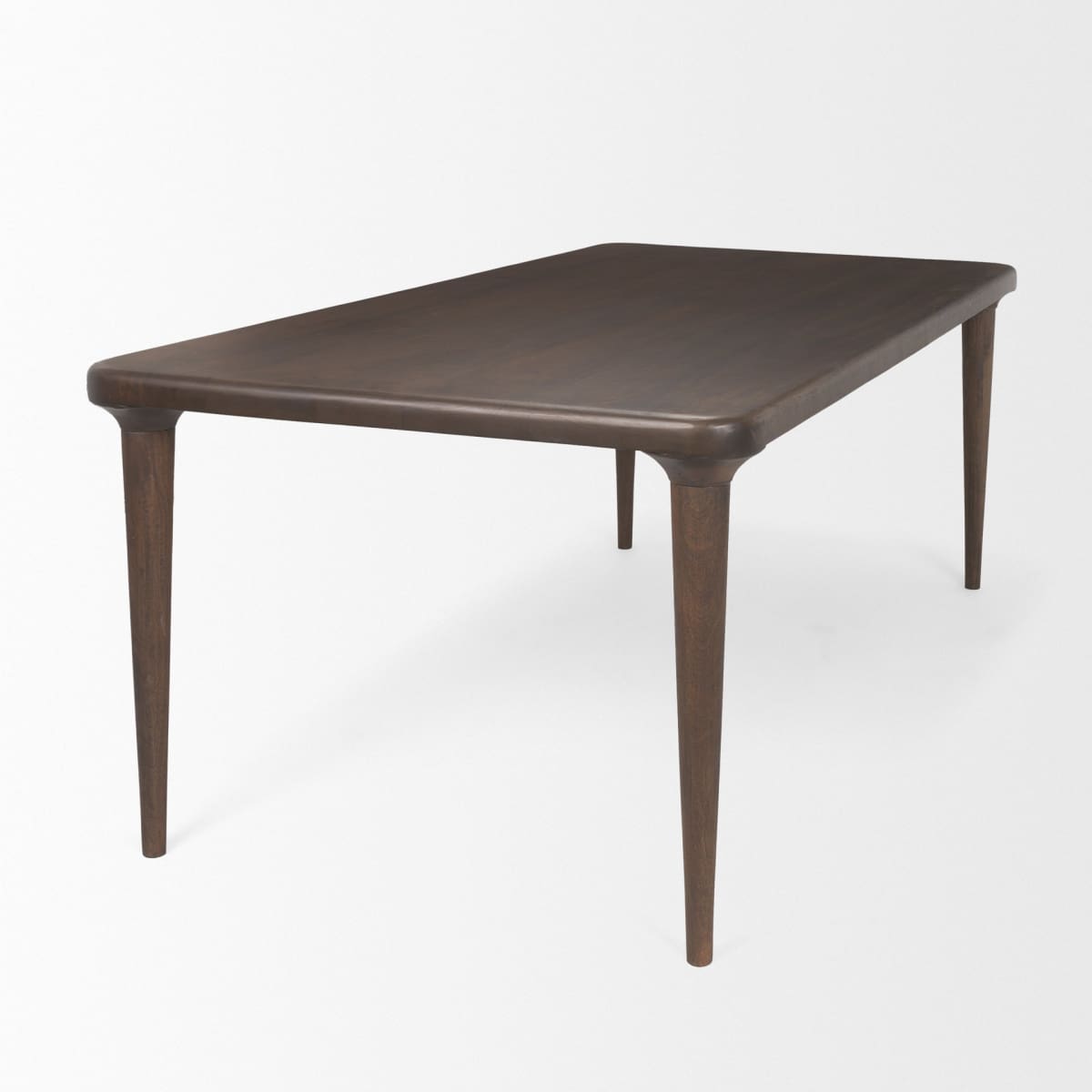 Suvan Dining Table Medium-Dark Brown Wood | 72’’ - dining-table