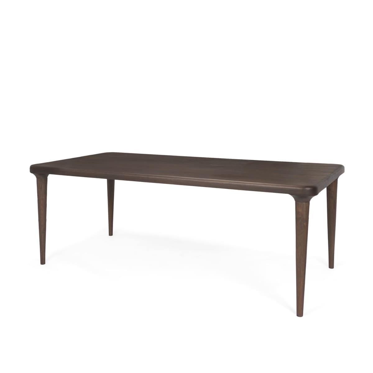 Suvan Dining Table Medium-Dark Brown Wood | 84’’ - dining-table