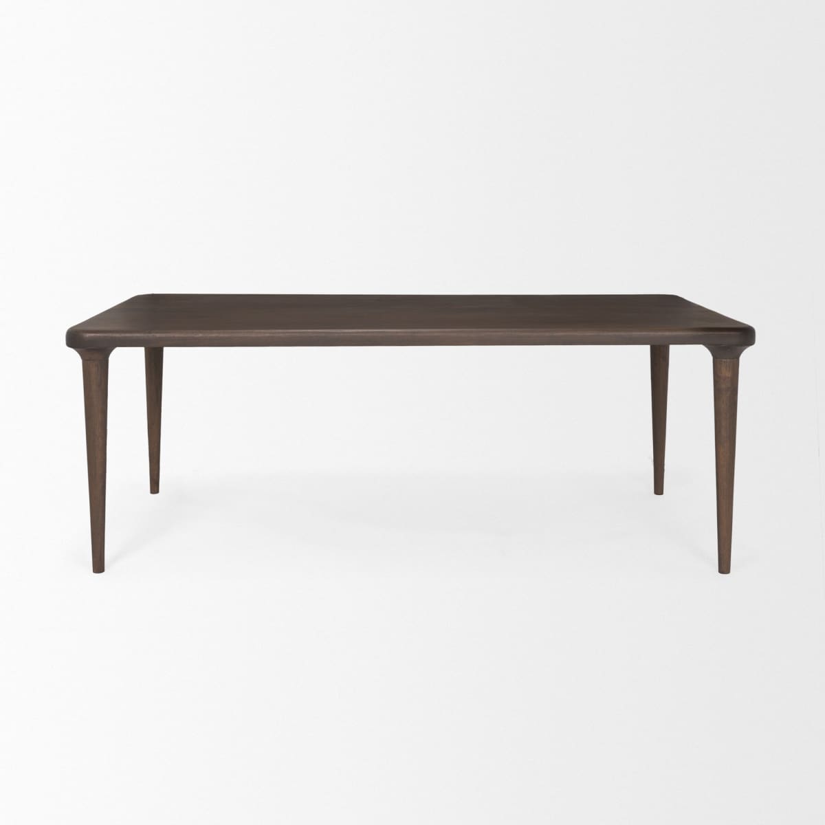 Suvan Dining Table Medium-Dark Brown Wood | 84’’ - dining-table