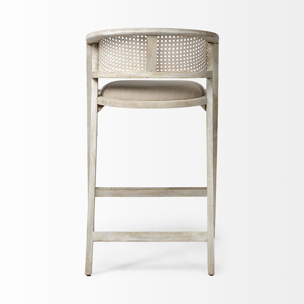 Tabitha Bar Counter Stool Beige Fabric | Blonde Wood | Bar - bar-stools