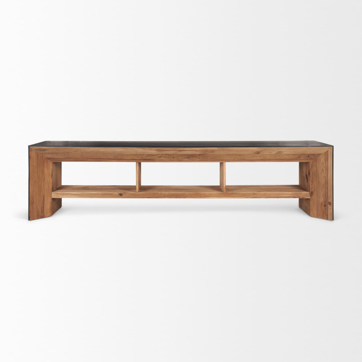 Tabor Media Console Recycled Pine | Black Oak - media-console