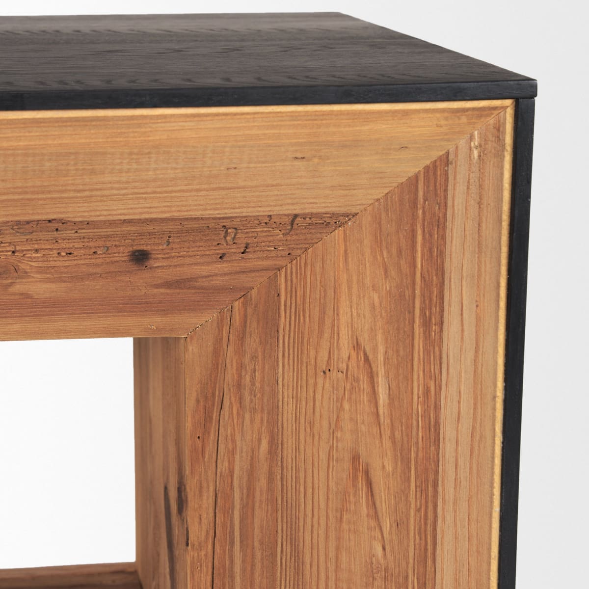 Tabor Media Console Recycled Pine | Black Oak - media-console