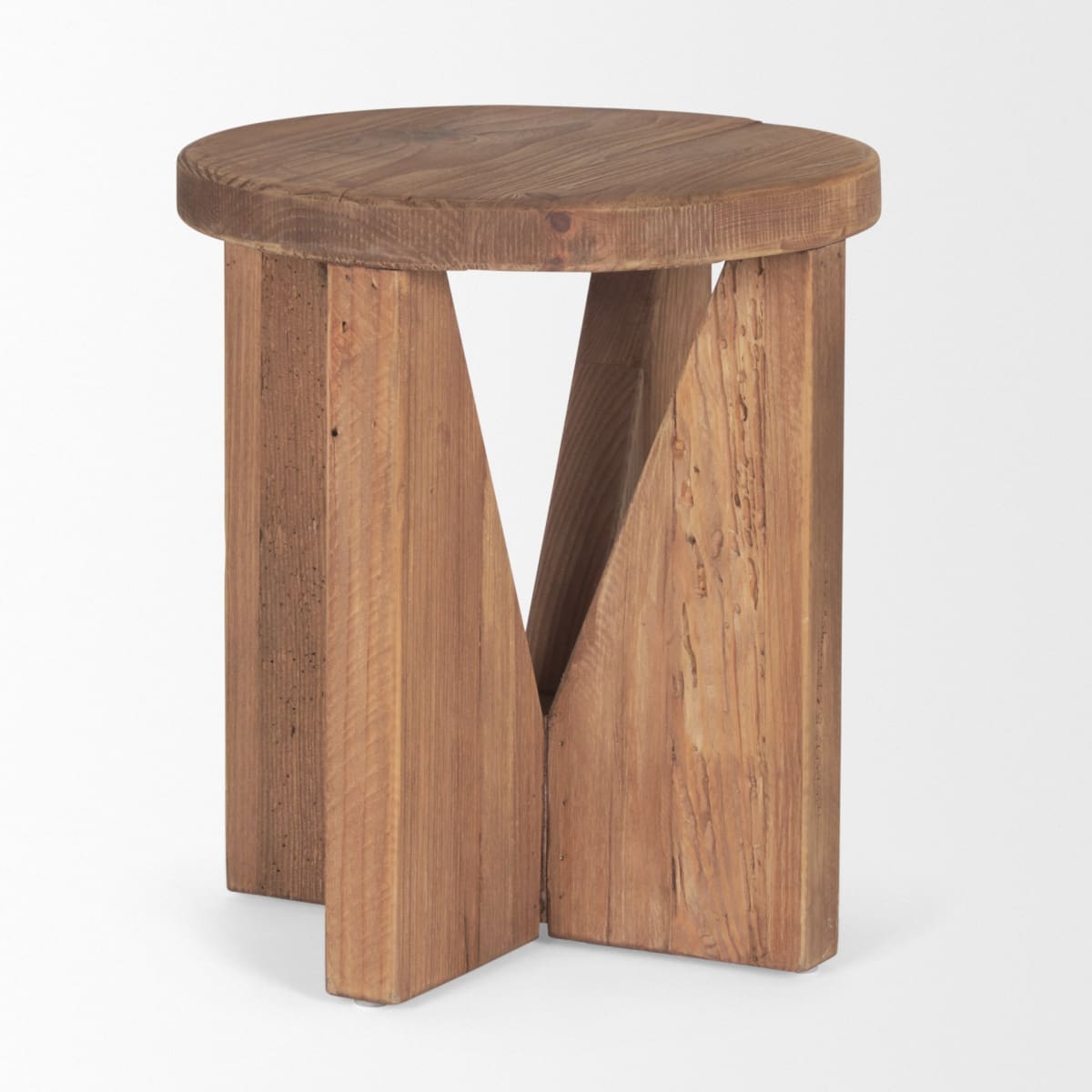 Tahlia Stool Recycled Pine - ottoman-and-poufs