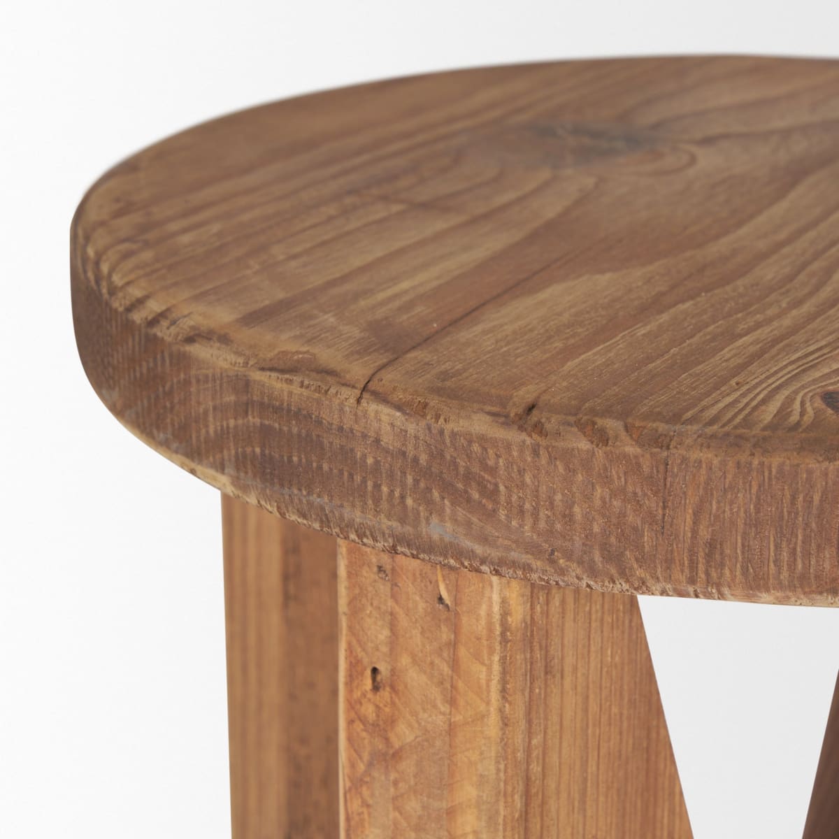 Tahlia Stool Recycled Pine - ottoman-and-poufs