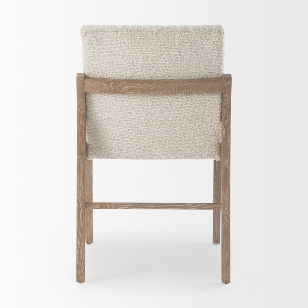 Tahoe Dining Chair Cream Bouclé Fabric | Light Brown Wood | Armless - dining-chairs