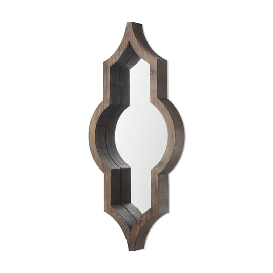 Tamanar Wall Mirror Brown Wood - wall-mirrors-grouped