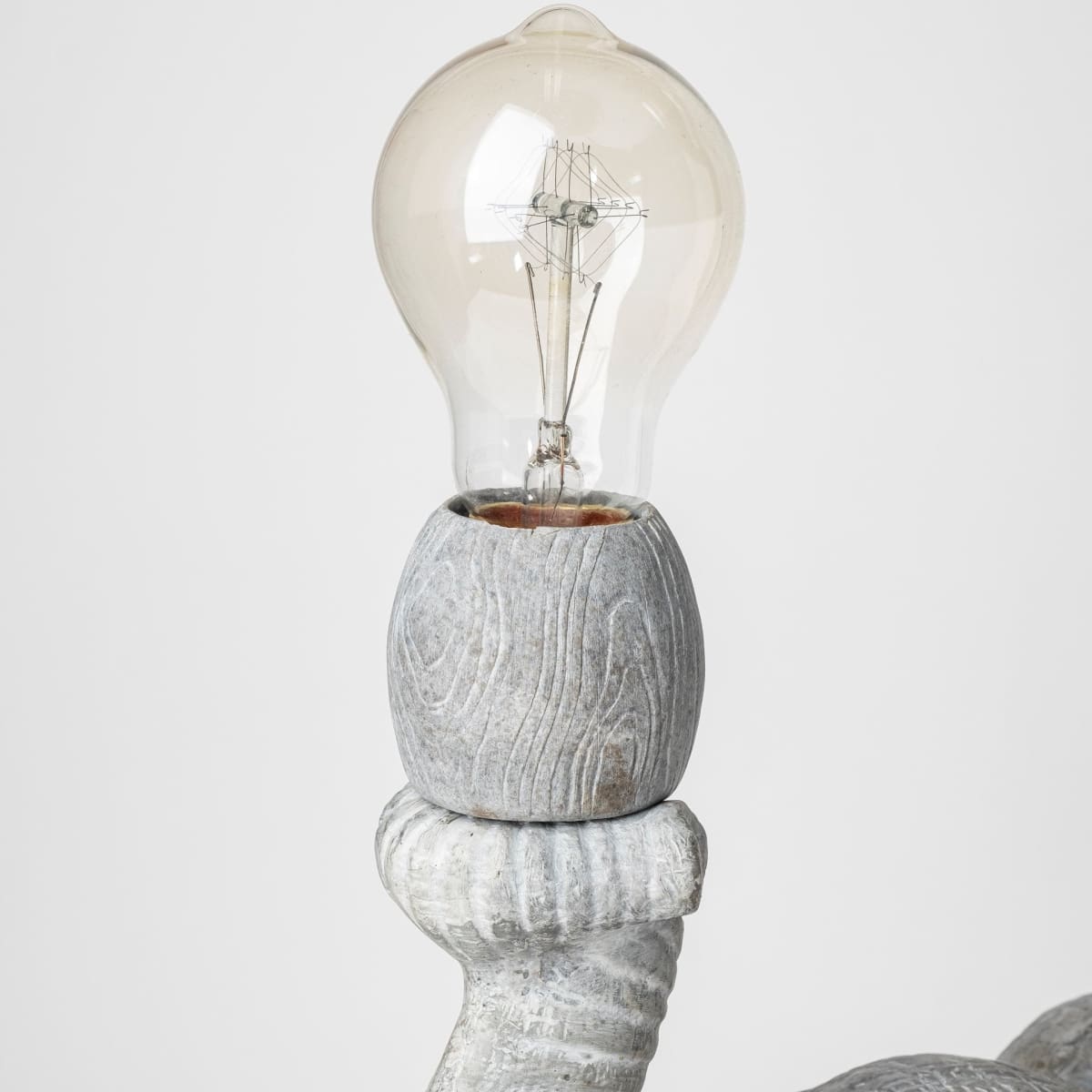 Tantor Table Lamp Gray Resin - table-lamps