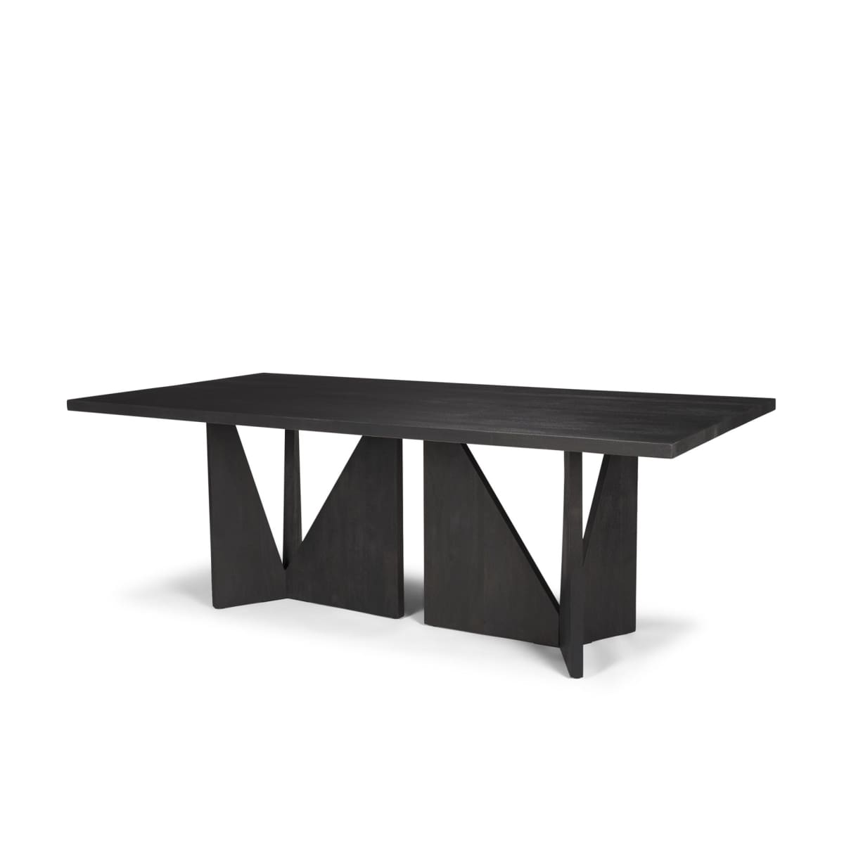 Tarro Rectangle Dining Table Black Wood | Rectangle - dining-table