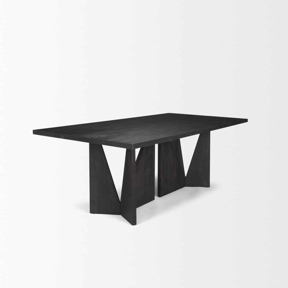 Tarro Rectangle Dining Table Black Wood | Rectangle - dining-table