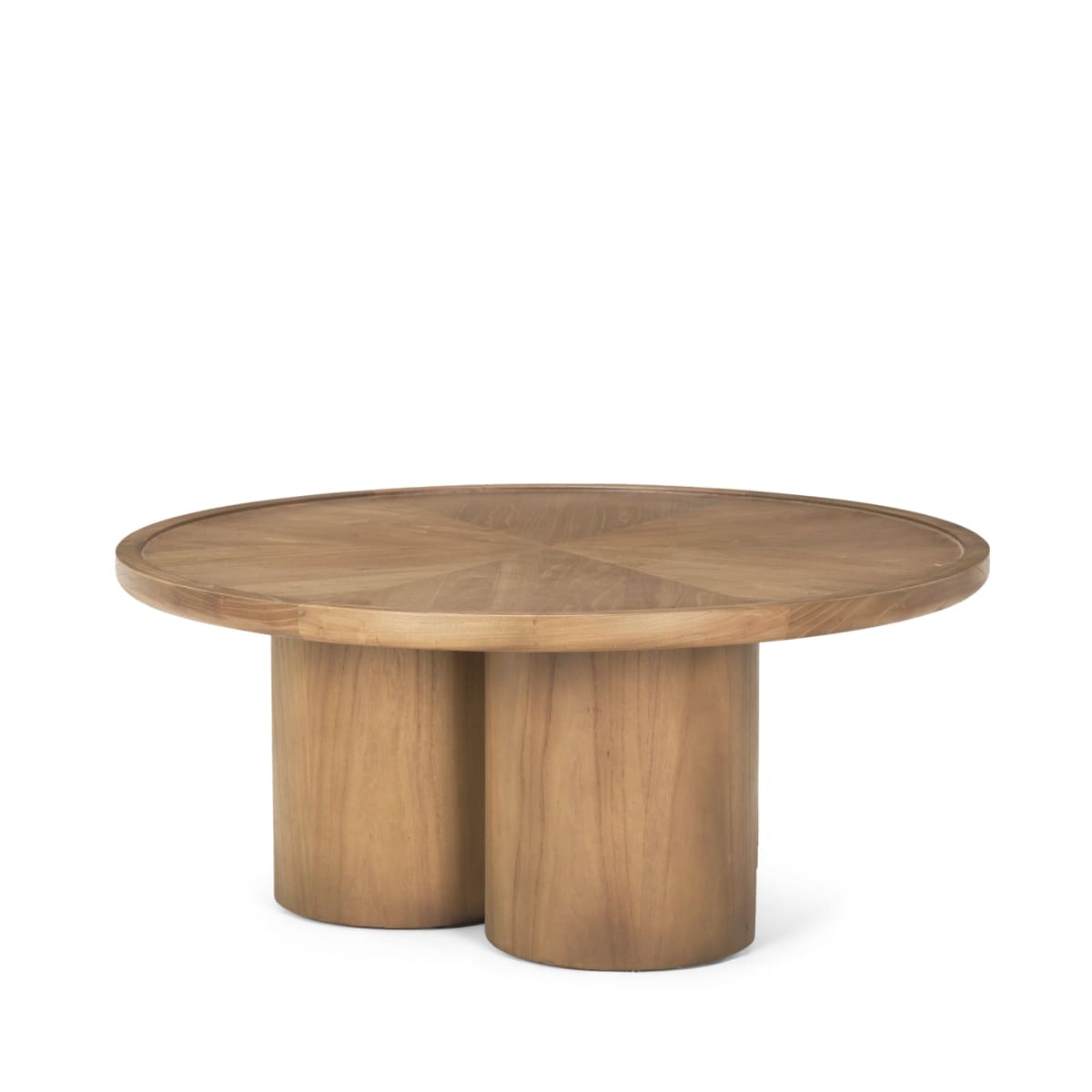 Tavi Coffee Table Brown Wood | Round - coffee-tables