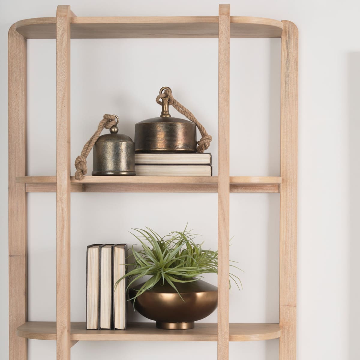 Taylin Shelving Unit Light Brown | Wood - shelving