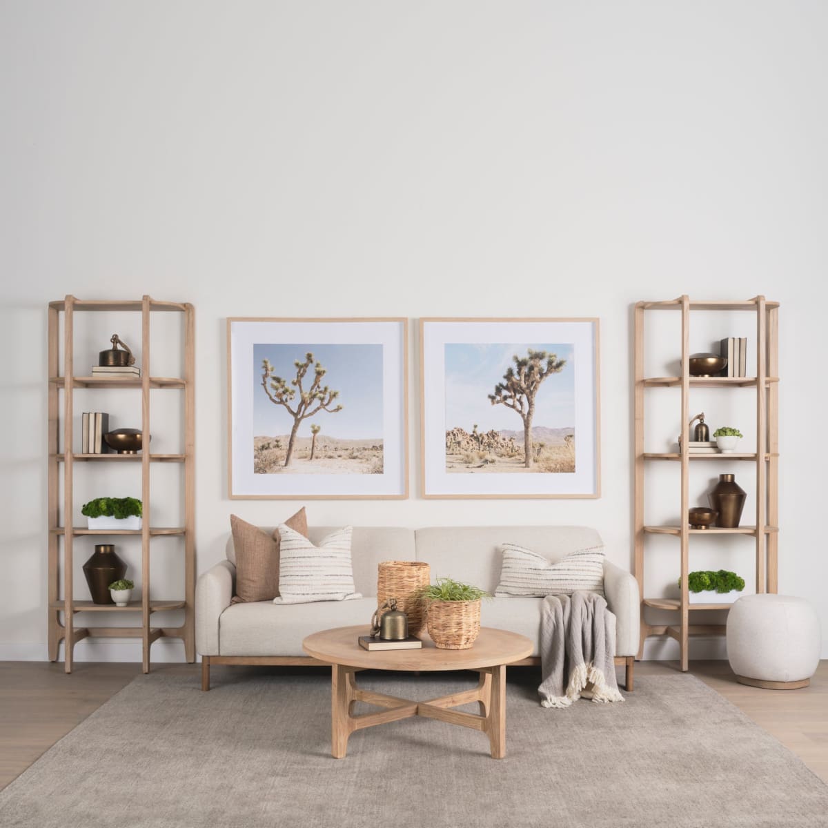 Taylin Shelving Unit Light Brown | Wood - shelving