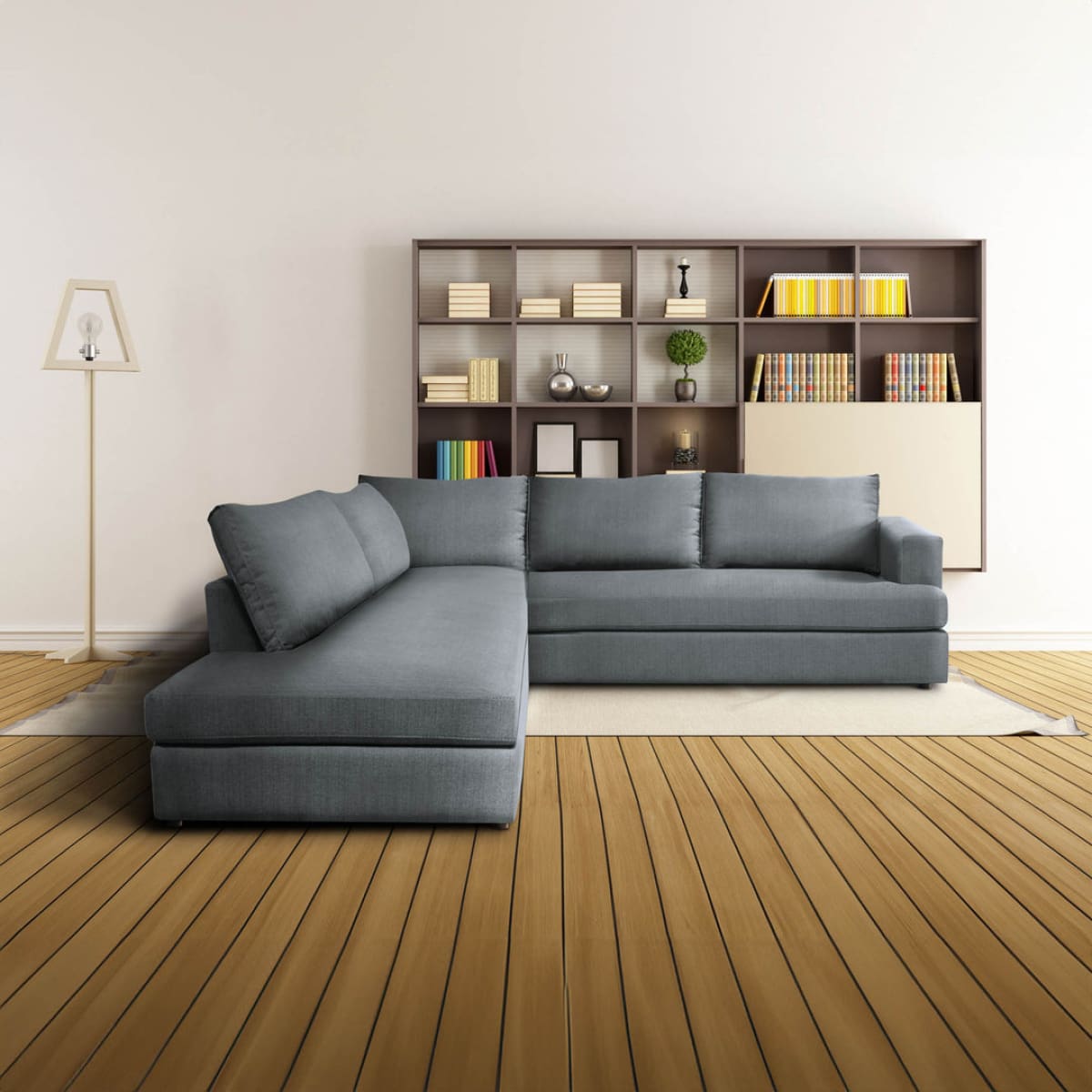 Taylor Left Sectional - Asphalt Grey - lh-import-sectionals