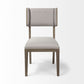 Tenton Dining Chair Gray Fabric | Gray Wood - dining-chairs