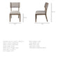 Tenton Dining Chair Gray Fabric | Gray Wood - dining-chairs