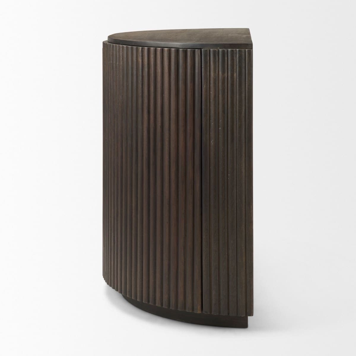 Terra Accent Cabinet Dark Brown Wood | Fluted - acc-chest-cabinets
