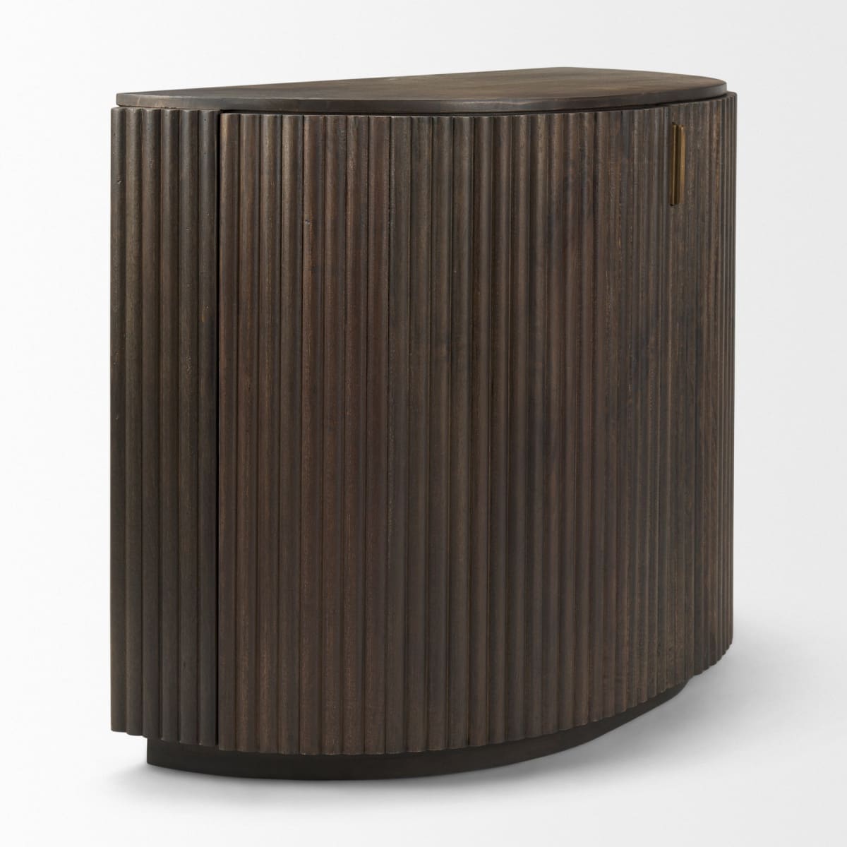 Terra Accent Cabinet Dark Brown Wood | Fluted - acc-chest-cabinets