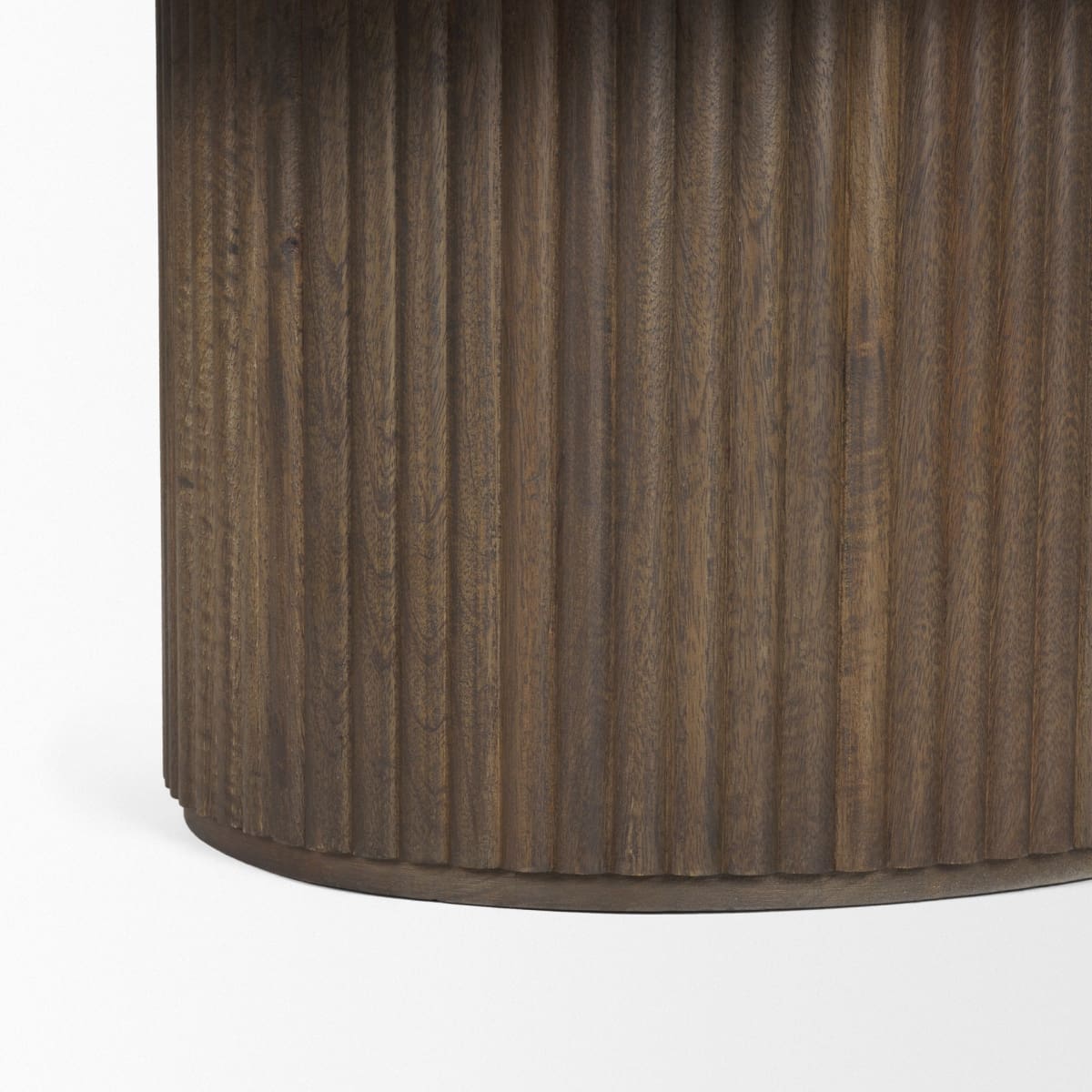 Terra Oval Coffee Table Dark Brown Wood - coffee-tables