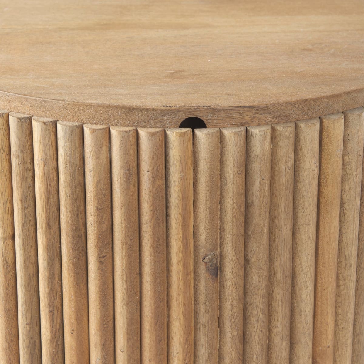 Terra Side Table Light Brown Wood - end-and-side-tables