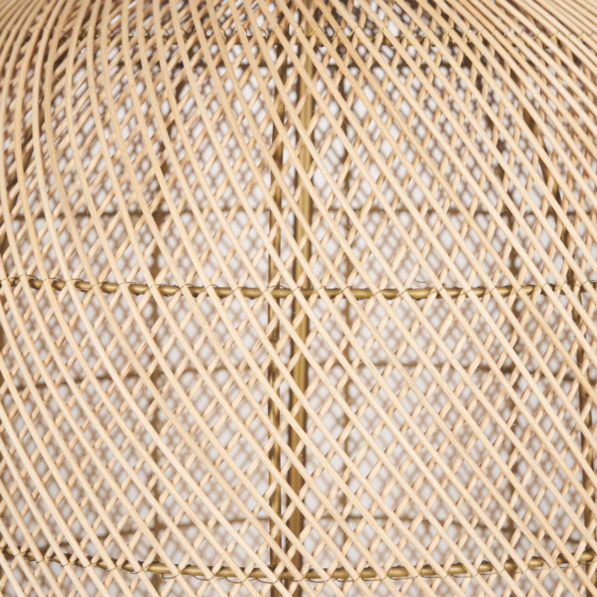 Thad Chandelier Rattan | Gold Metal | Lantern Shade - chandeliers