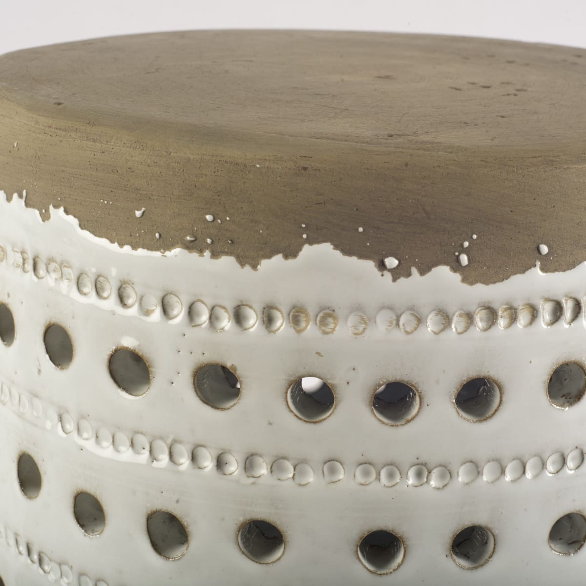 Thar Accent Table White Ceramic - accent-tables