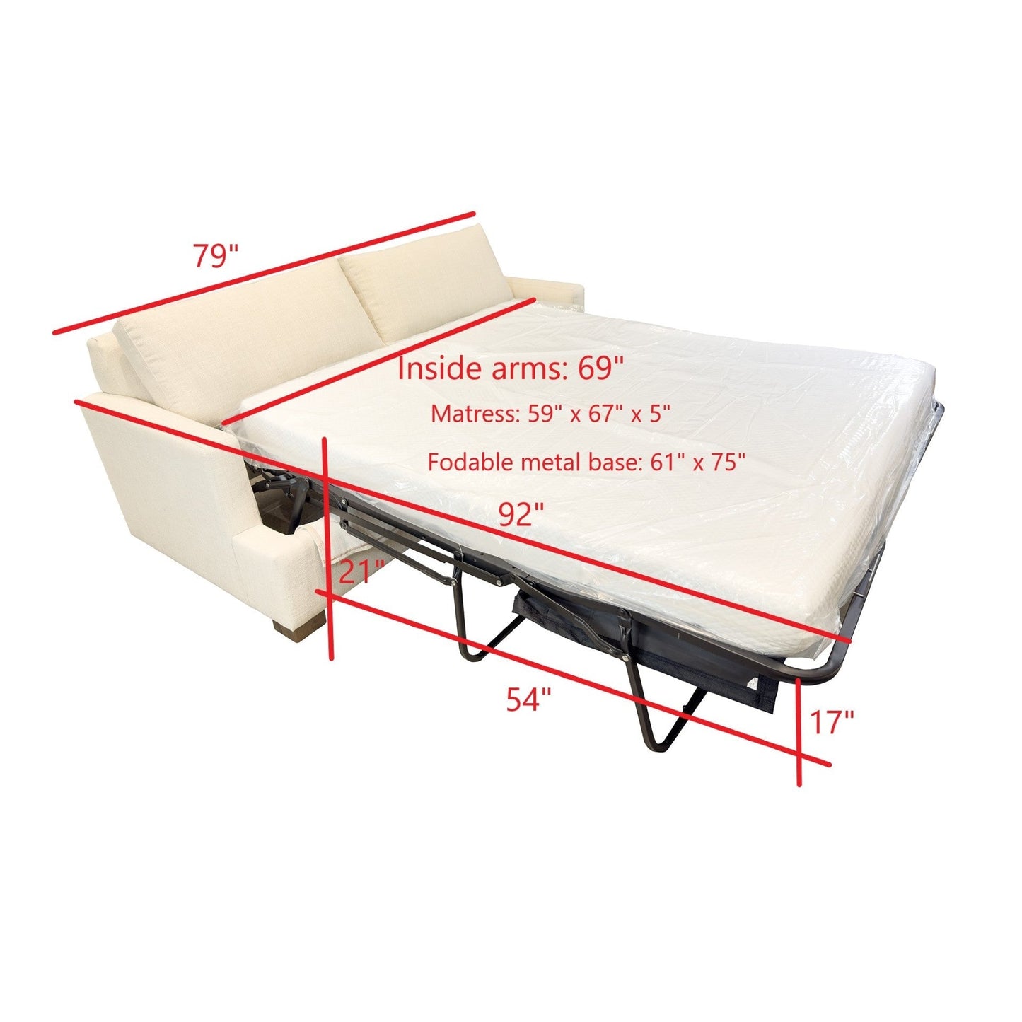 Martha Queen Sofa Bed Frame