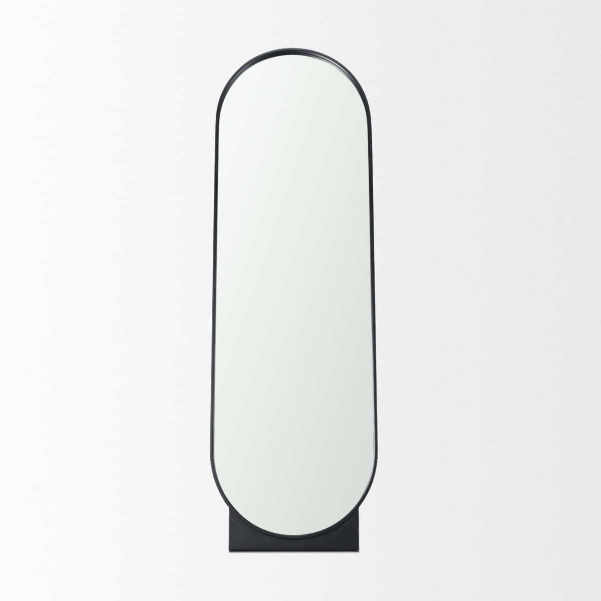 Tillie Floor Mirror Matte Black | Metal | Glass - floor-mirrors