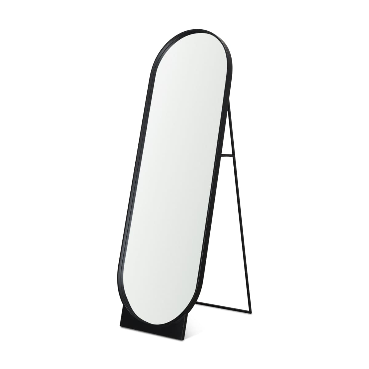 Tillie Floor Mirror Matte Black | Metal | Glass - floor-mirrors