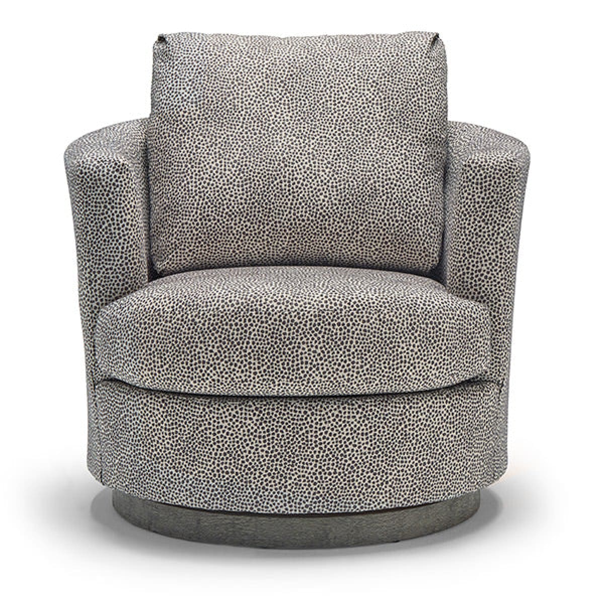 Alanna swivel best sale barrel chair