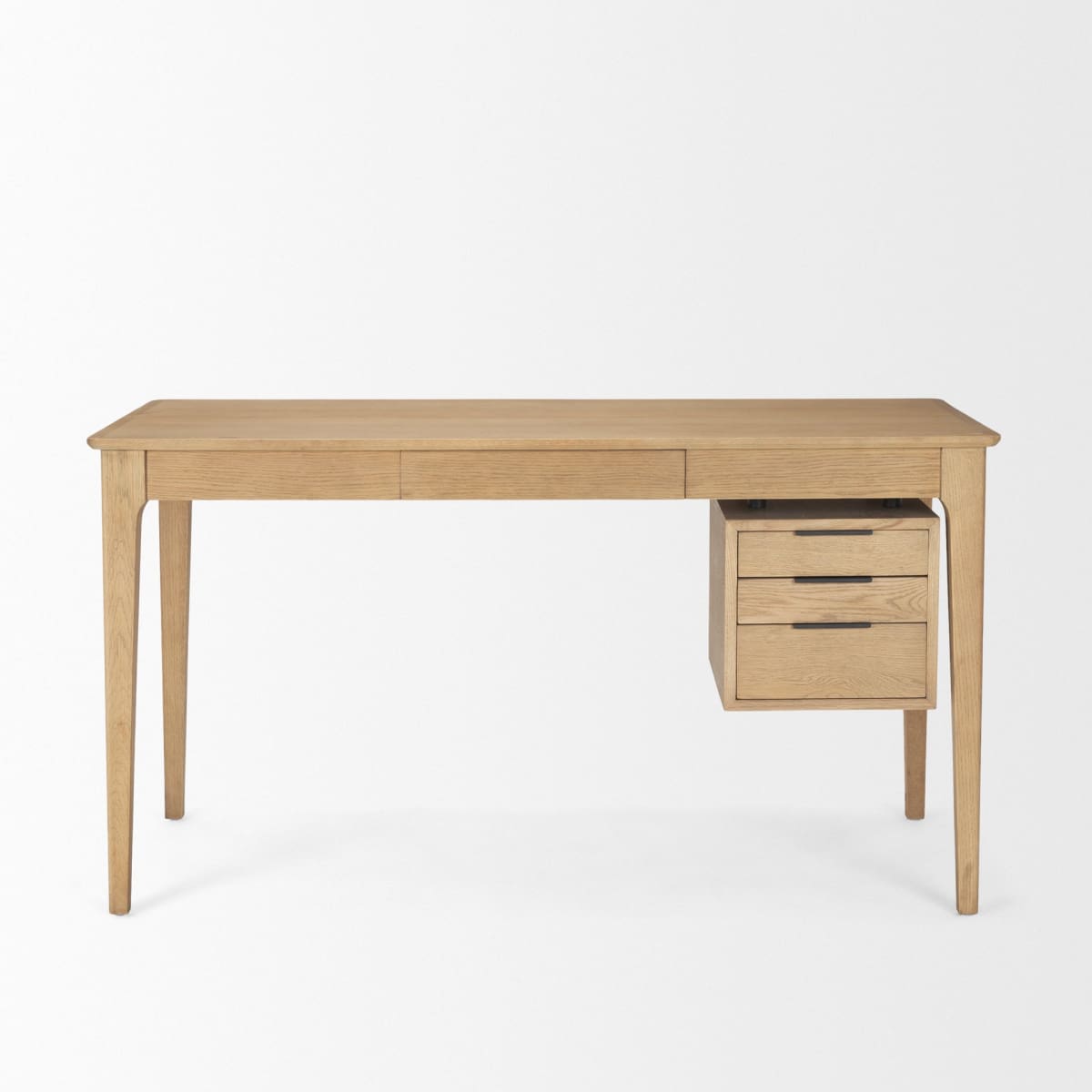 Tino Desk Medium Brown | Wood - office