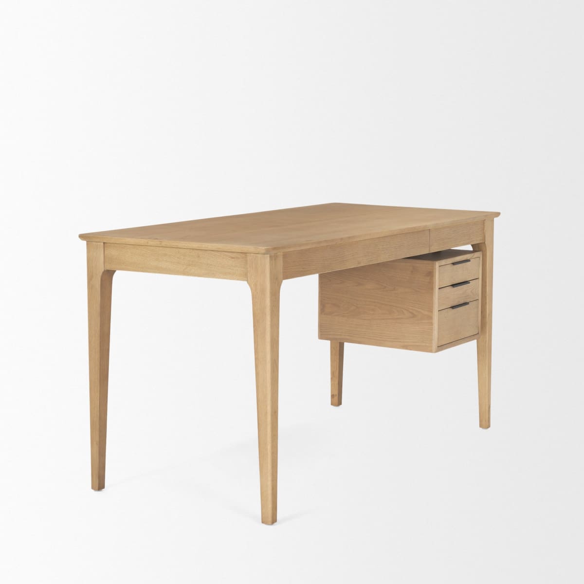 Tino Desk Medium Brown | Wood - office