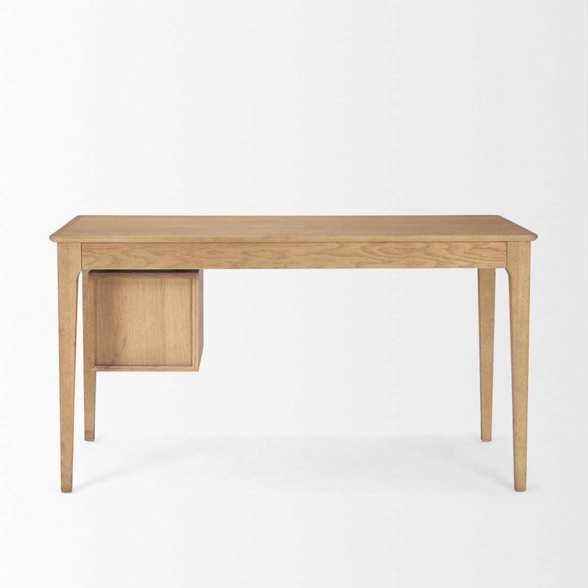 Tino Desk Medium Brown | Wood - office