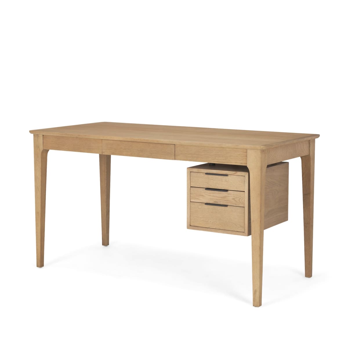 Tino Desk Medium Brown | Wood - office