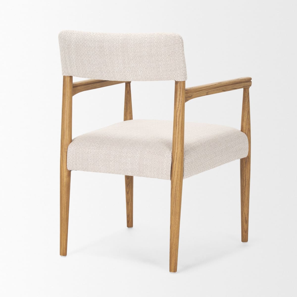 Toni Dining Chair Light Brown Wood | Oatmeal Performance Fabric - dining-chairs