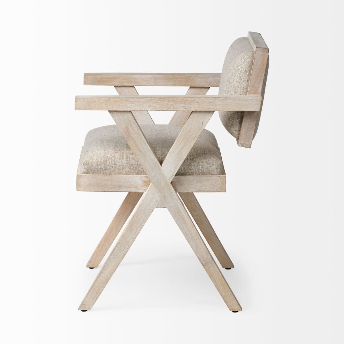 Topanga Dining Chair Cream Fabric | Blonde Wood - dining-chairs