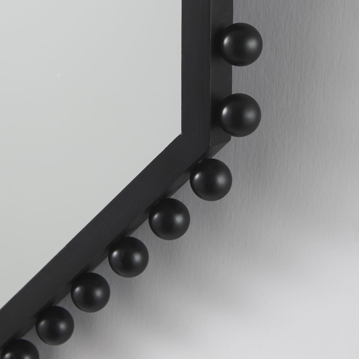 Torquay Wall Mirror Black Wood | Octagon - wall-mirrors-grouped