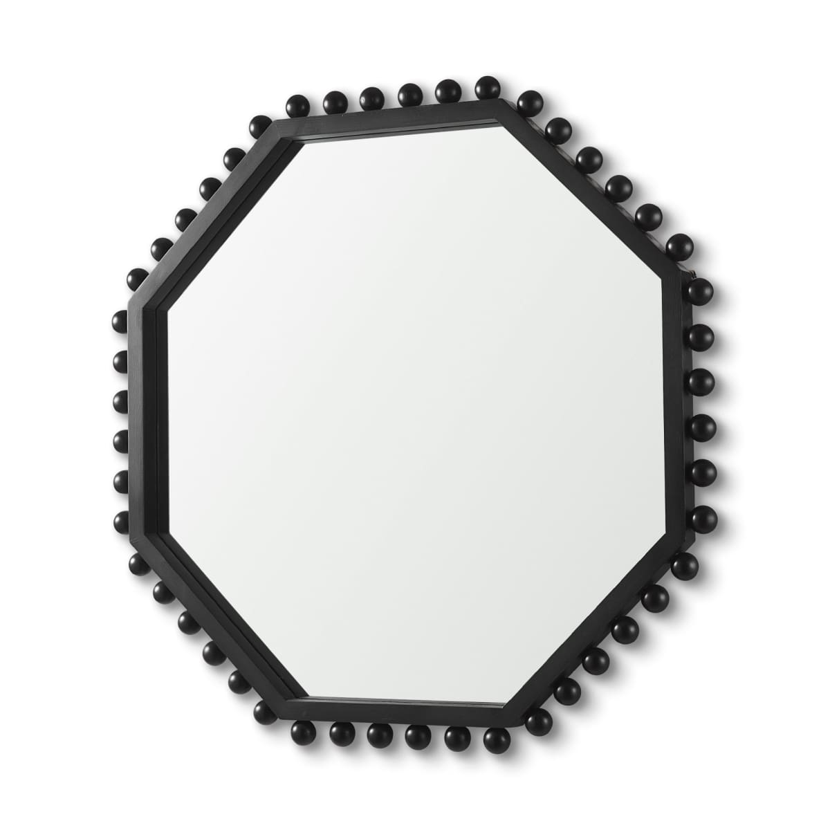 Torquay Wall Mirror Black Wood | Octagon - wall-mirrors-grouped