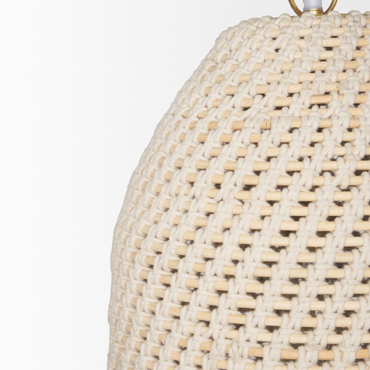 Tosha Pendant Cotton Rope | Bell Shade - pendant-light