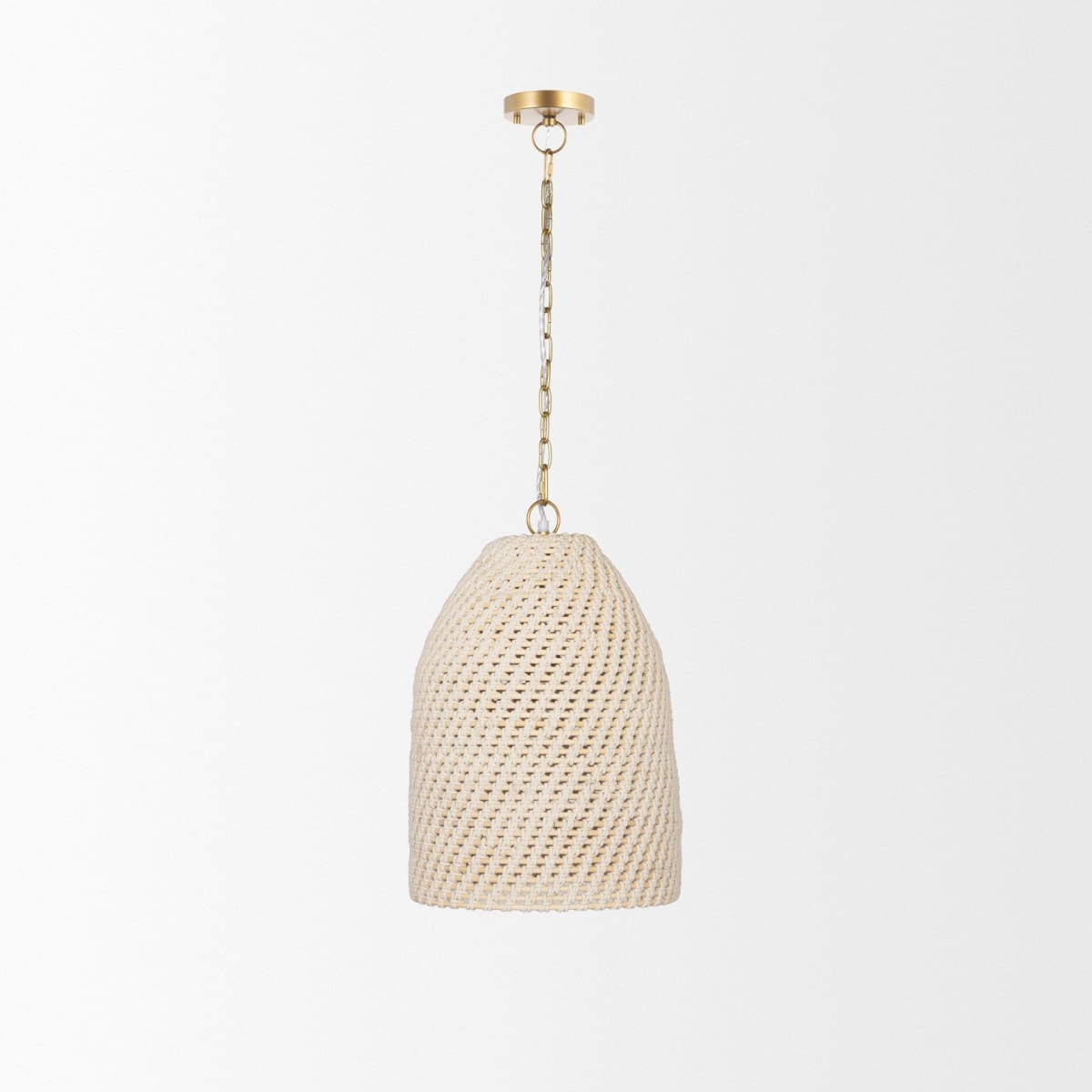 Tosha Pendant Cotton Rope | Bell Shade - pendant-light