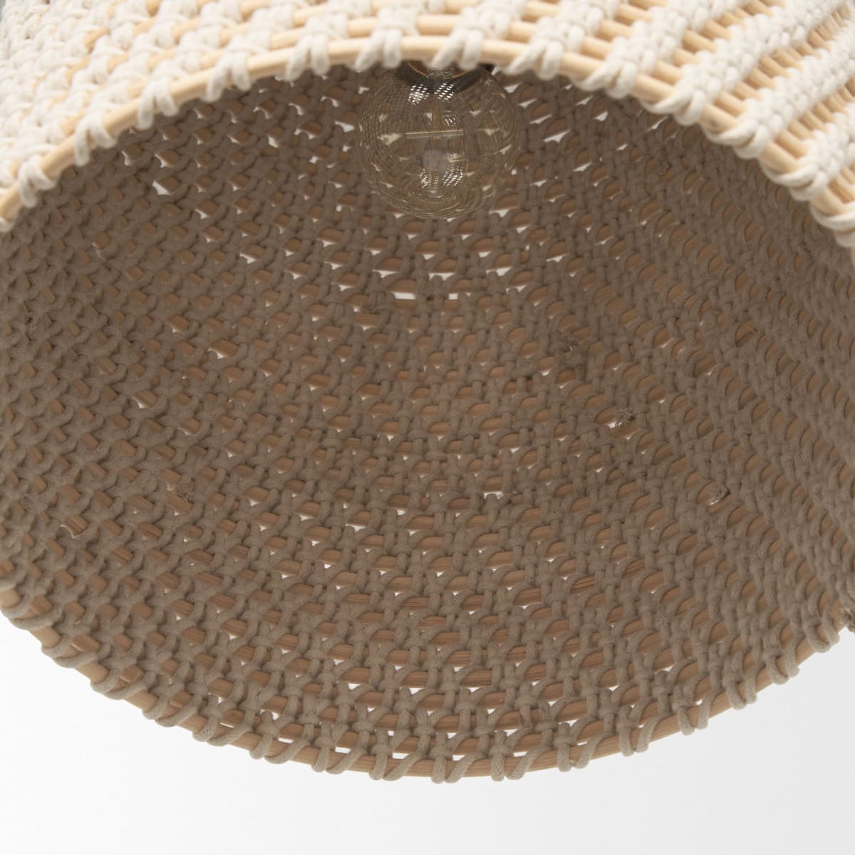 Tosha Pendant Cotton Rope | Bell Shade - pendant-light