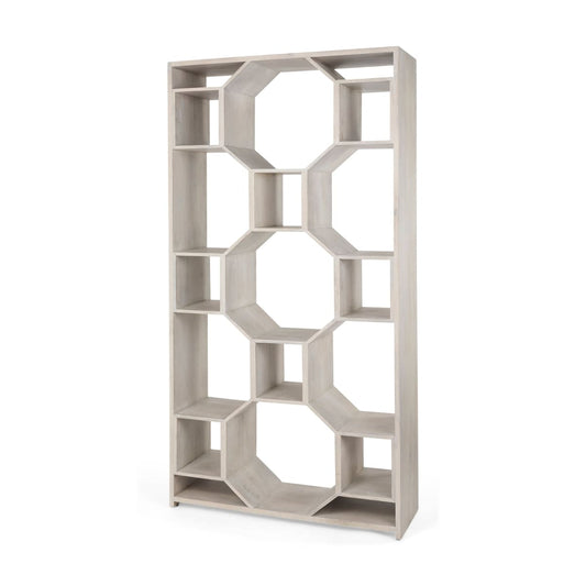 Traro Shelving Unit Light Blond Wood - shelving