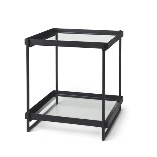 Trey Accent Table Black Metal | Glass - accent-tables