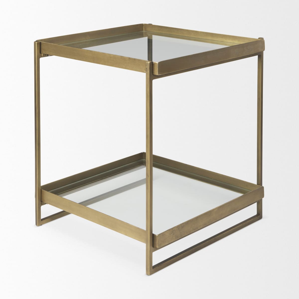 Trey Accent Table Gold Metal | Glass - accent-tables