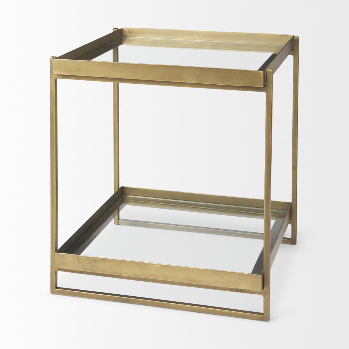 Trey Accent Table Gold Metal | Glass - accent-tables