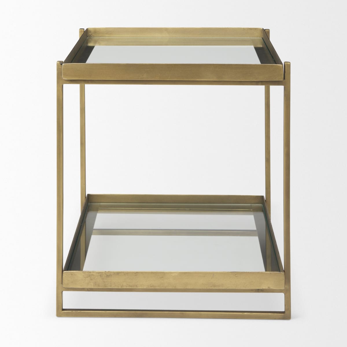 Trey Accent Table Gold Metal | Glass - accent-tables