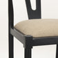 Trixie Bar Counter Stool Beige Fabric | Black Wood | Bar - bar-stools