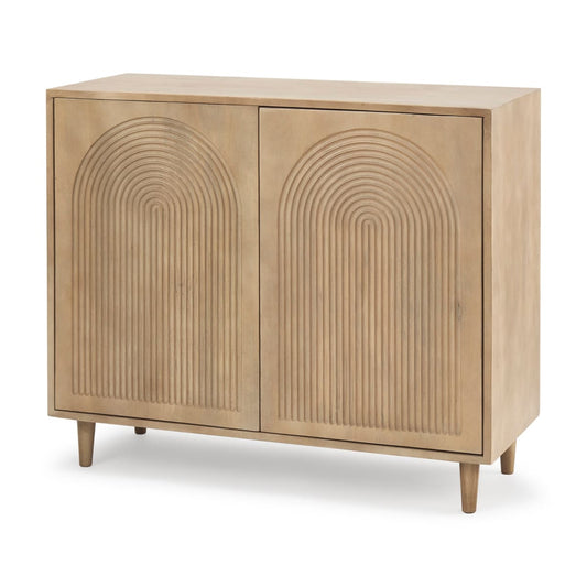 Tucker Accent Cabinet Light Brown Wood | 2 Door - acc-chest-cabinets