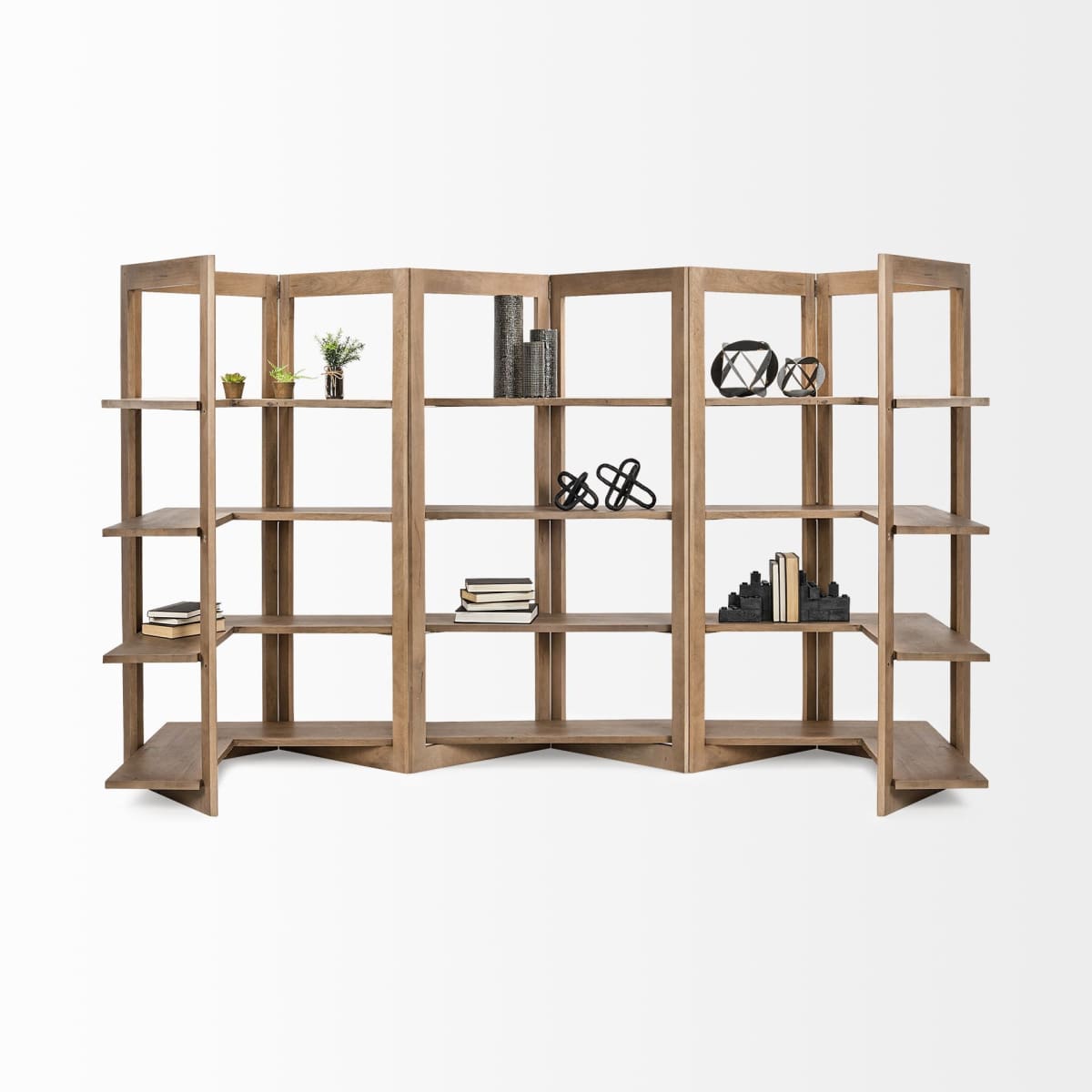 Turnbull Shelving Unit Light Brown Wood - shelving