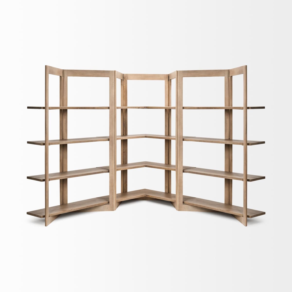 Turnbull Shelving Unit Light Brown Wood - shelving